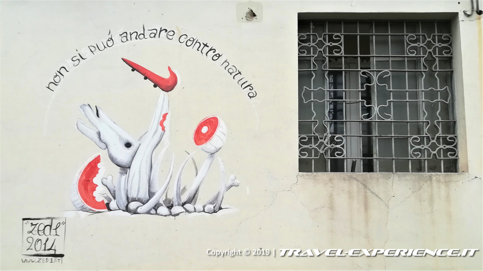 Zed1, Non si può andare contro natura, murales, strret art, Milano